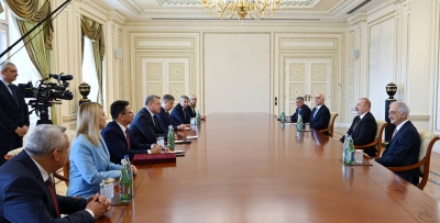 Ilham Aliyev received Governor of the Astrakhan Oblast of the Russian Federation