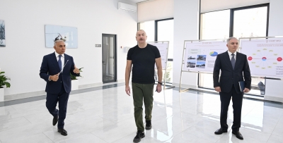 Ilham Aliyev attended opening of “Istisu” substation in Kalbajar