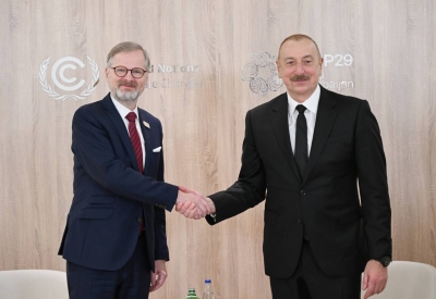 Ilham Aliyev met with Prime Minister of the Czech Republic