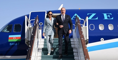 Ilham Aliyev arrived in Uzbekistan for state visit