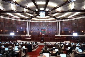 Ilham Aliyev attended the first session of the seventh term of the Milli Majlis of the Republic of Azerbaijan