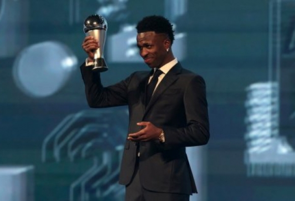 Real Madrid&#039;s Brazilian forward Vinicius Junior wins 2024 Best FIFA Men&#039;s Player award