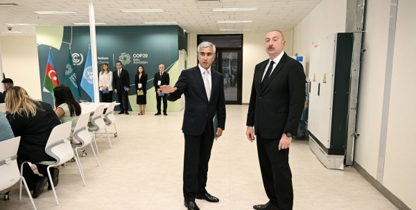 Ilham Aliyev reviews COP29 venue preparations